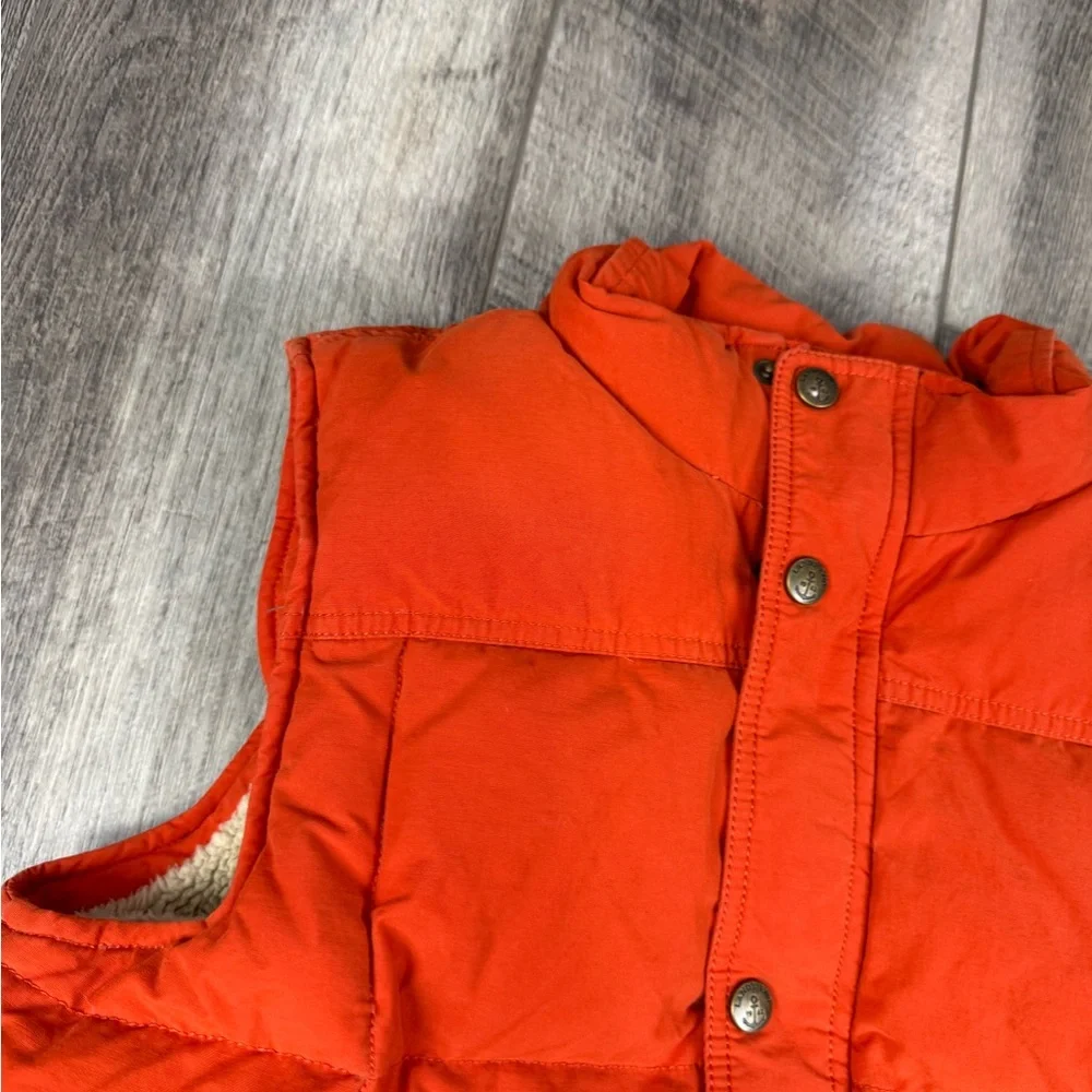 Lands End Kids Orange Puffer‎ Vest